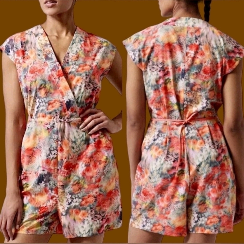 Athleta • Floral Romper‎
